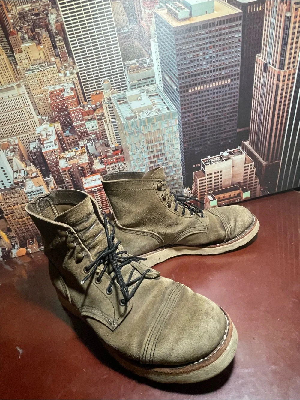 Red Wing Shoes Iron Ranger Heritage Men's Size 9 D Model #8087 No Steel Toe